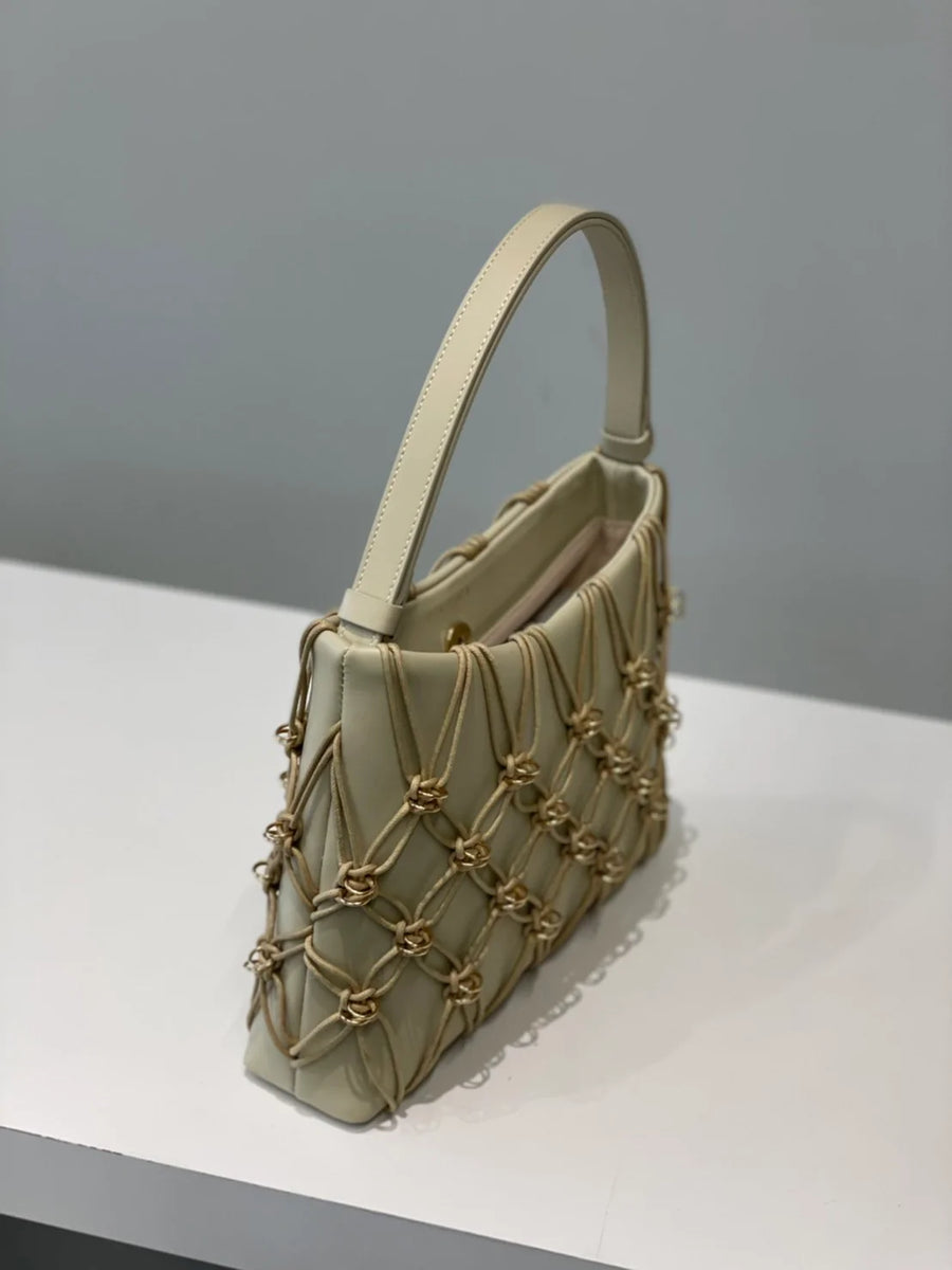 PIPATCHARA ピパチャラ ジェイドバッグ レザーロープ ハンドバッグ Jade Bag (Cotton Rope) - Vanilla – Pipatchara
