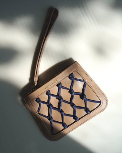 AMU CARD HOLDER - Nude Navy