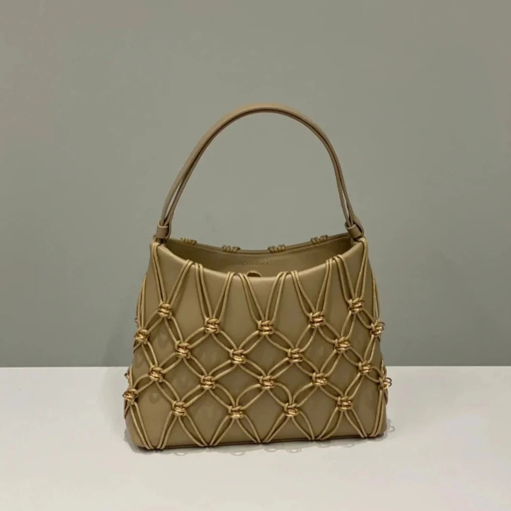 PIPATCHARA ピパチャラ ジェイドバッグ レザーロープ ハンドバッグ JADE BAG COTTON ROPE - OVALTINE – PIPATCHARA JAPAN
